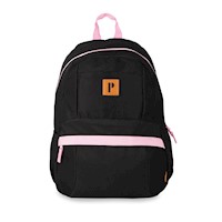 MOCHILA GINNY NEGRO/ROSADO